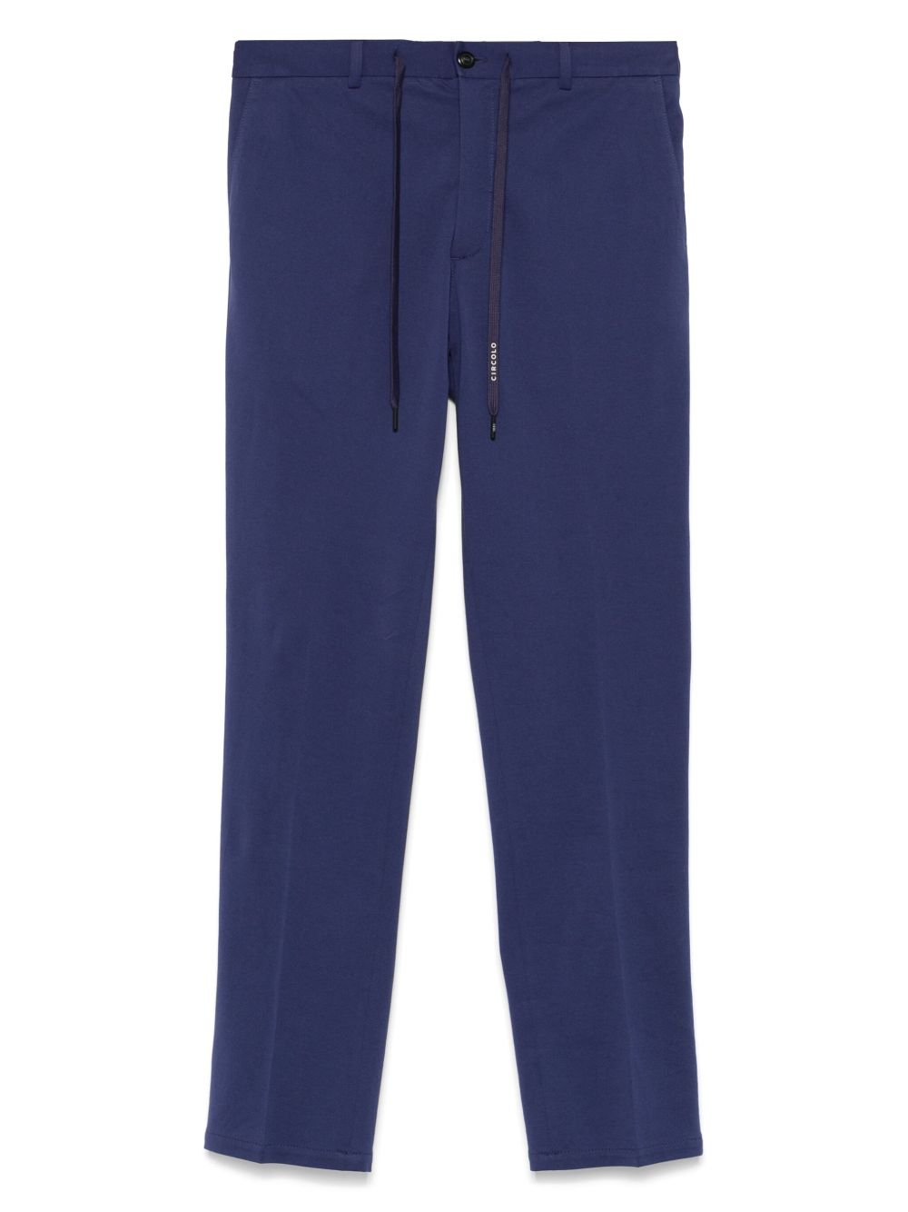Circolo 1901 Drawstring Piqué Broek Blauw Broeken Circolo 1901
