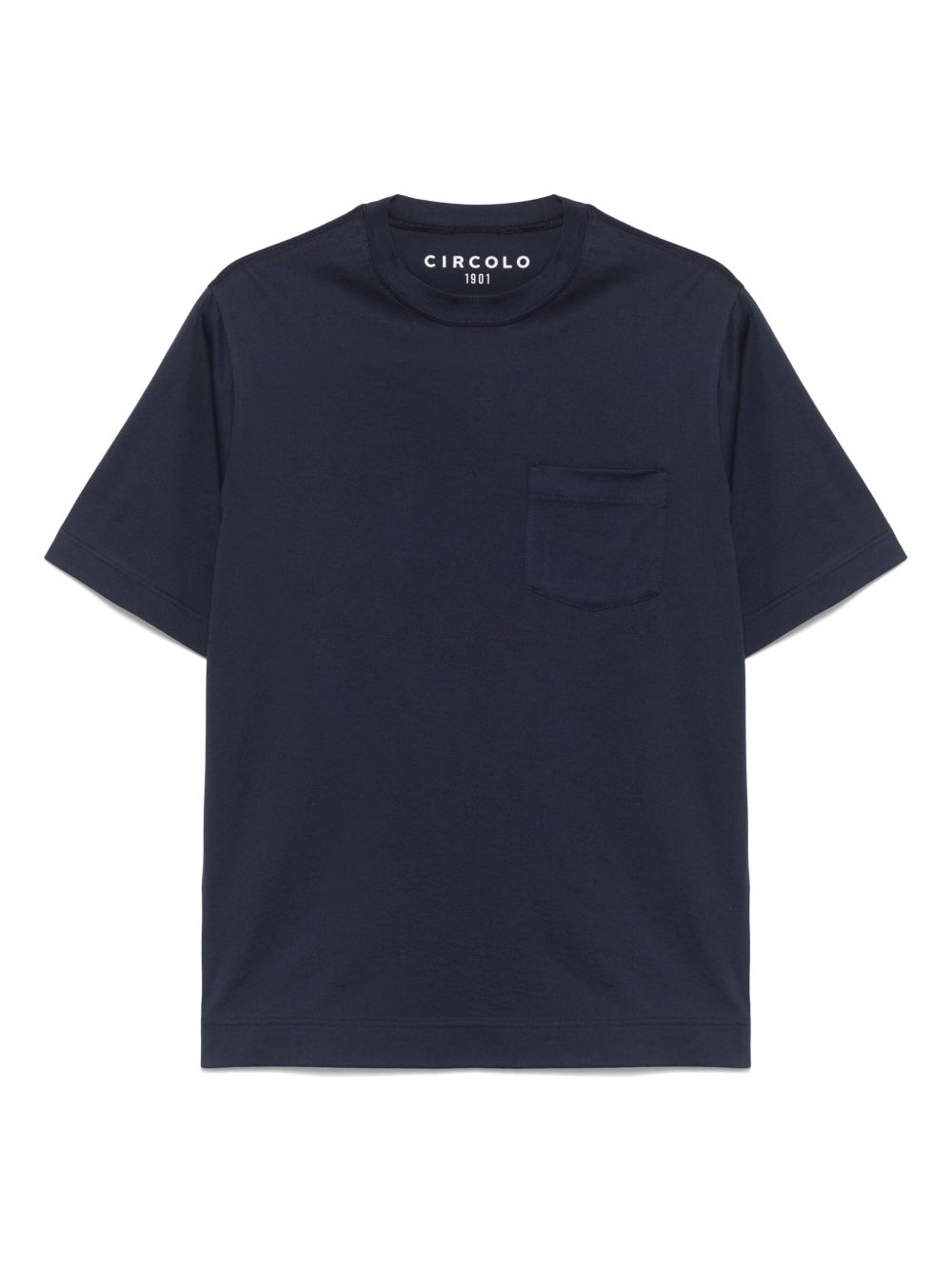 Circolo 1901 Jersey Pocket T-shirt Blauw T-shirts Circolo 1901