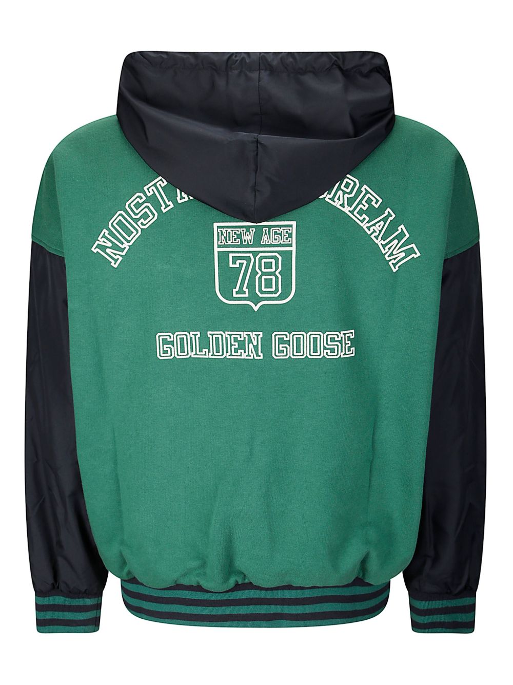 Golden Goose Journey Zip Hoodie Green Black-thumbmail-2