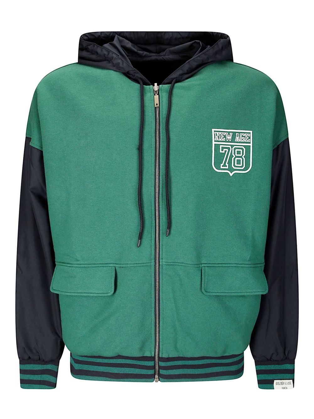 Golden Goose Journey Zip Hoodie Groen/Zwart