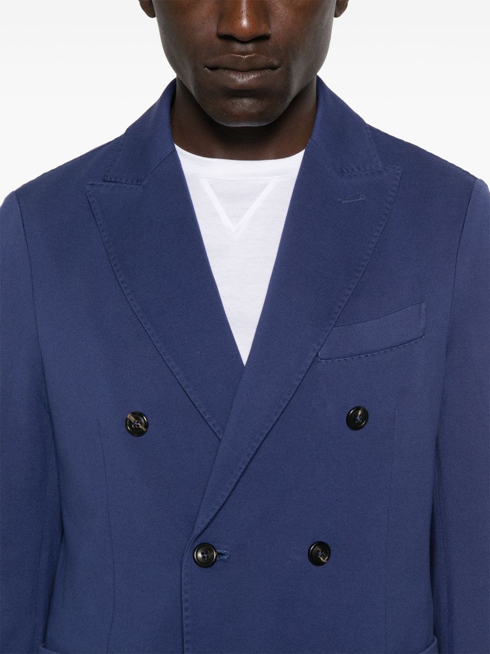 Circolo 1901 Double Breasted Jersey Blazer Indigo-thumbmail-3