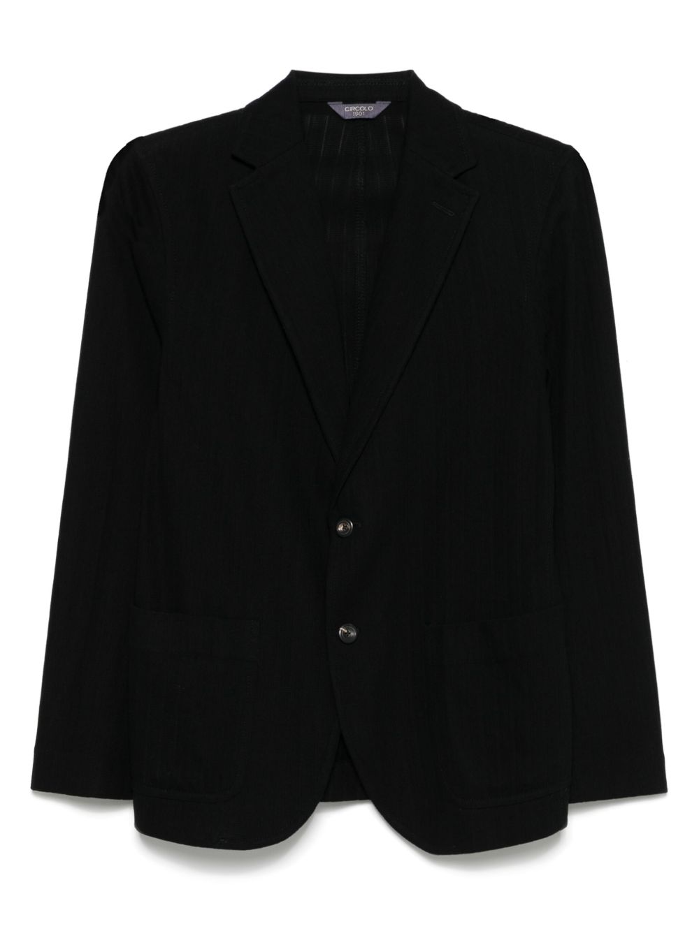 Circolo 1901 Stretch Jersey Blazer Zwart Blazers Circolo 1901