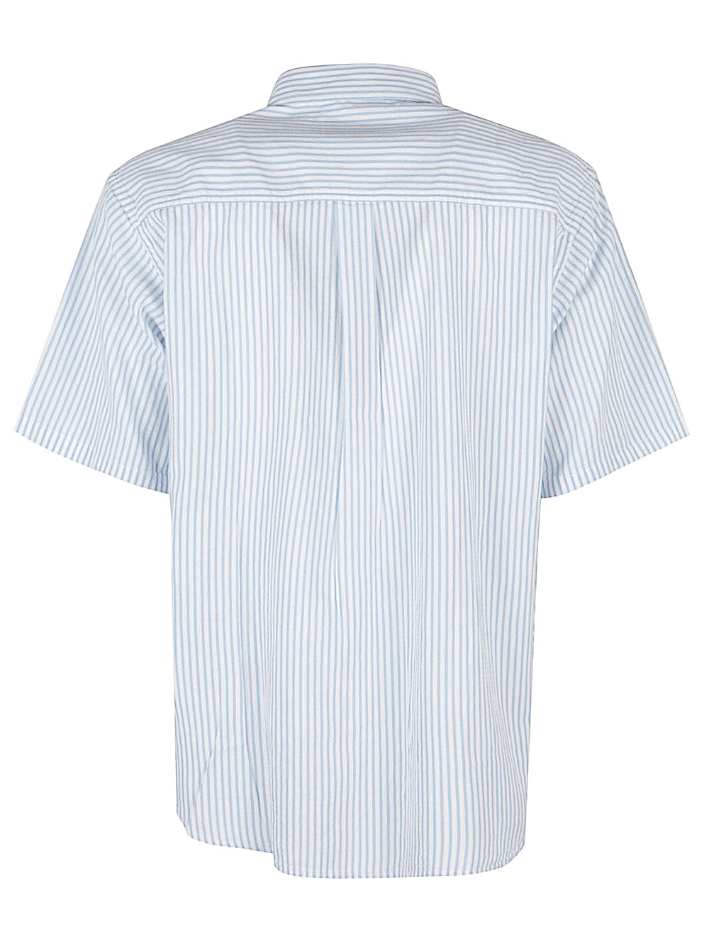 Carhartt WIP S/S Linus Stripe Shirt White Blue-thumbmail-2
