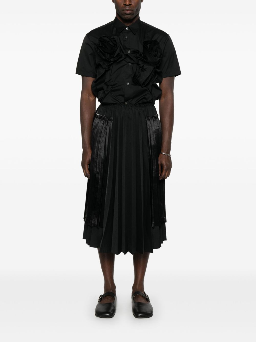 Comme Des Garcons Pleated midi skirt-5