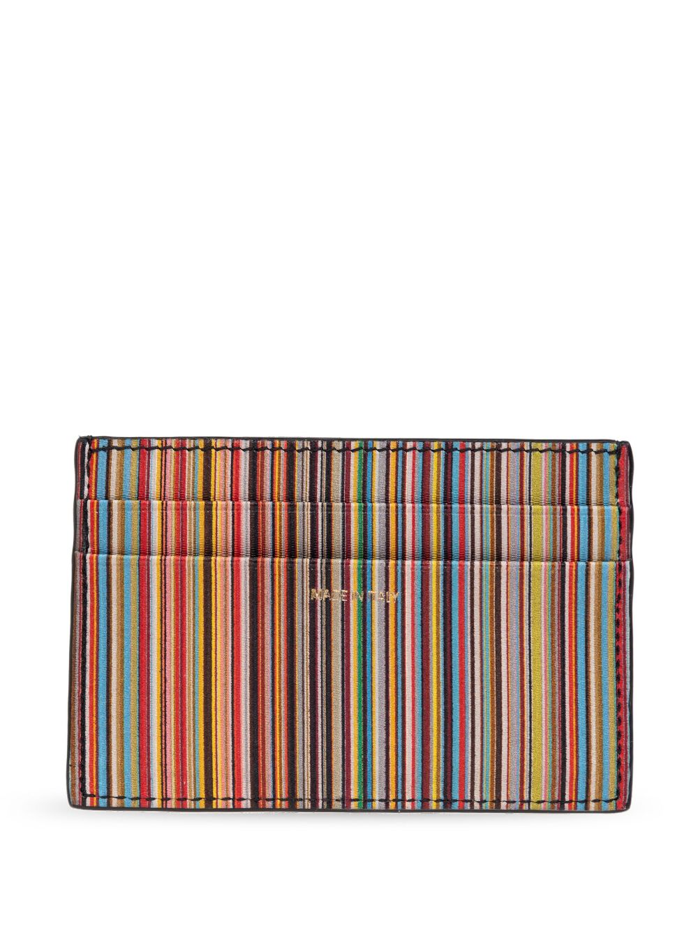 Paul Smith Signature Stripe leather card case-3