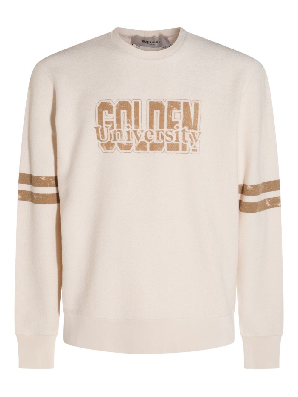 Golden Goose Logo Crewneck Sweatshirt White