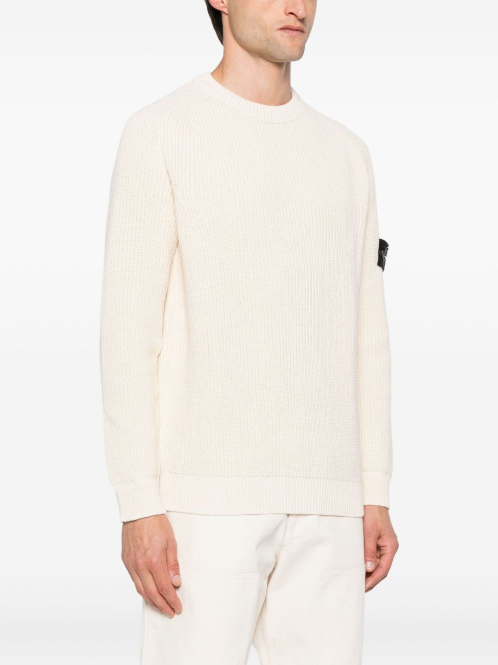 Stone Island Logo cotton sweater-4