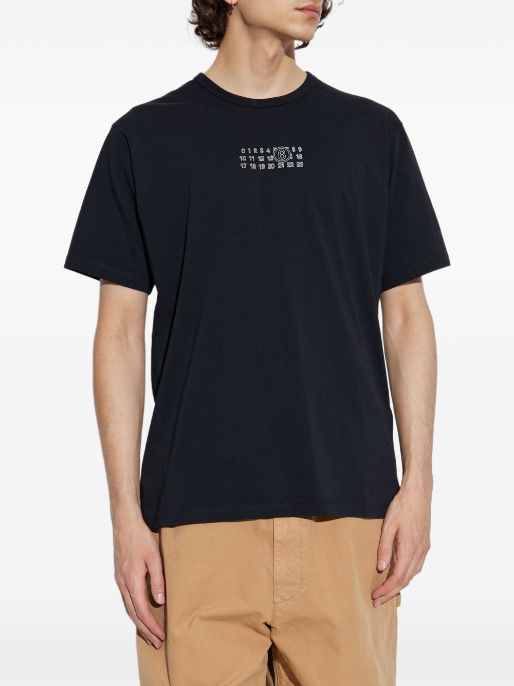 MM6 Maison Margiela T-shirts and Polos Black Topwear MM6 Maison Margiela