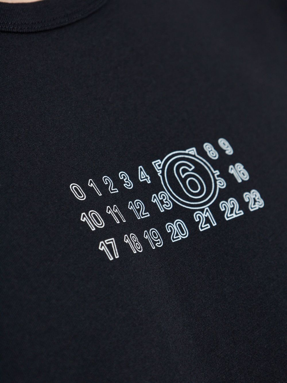 MM6 Maison Margiela T-shirts and Polos Black Topwear MM6 Maison Margiela