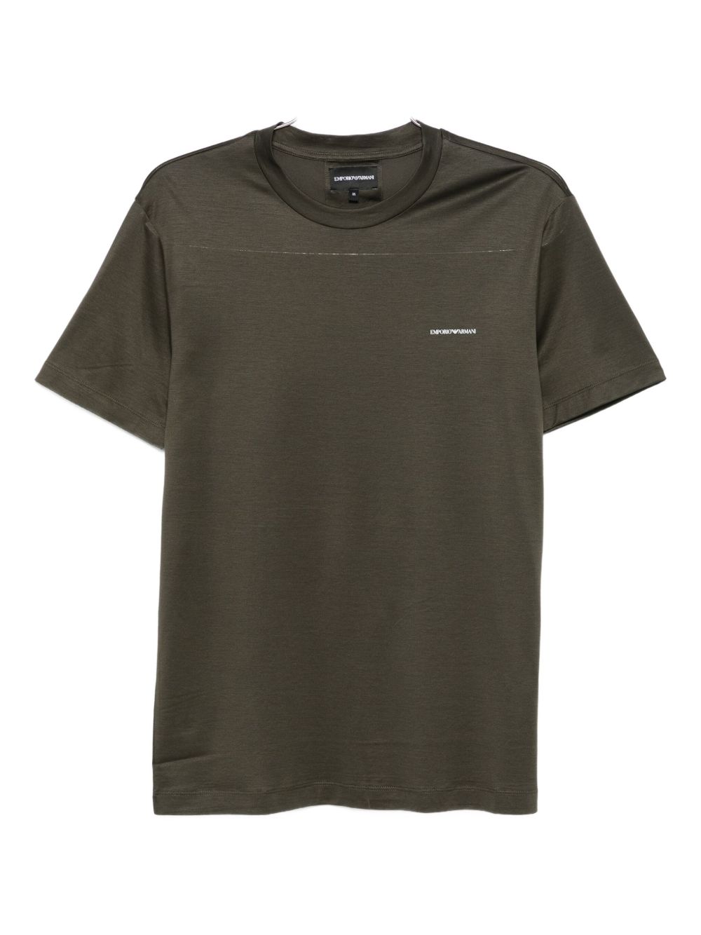 Emporio Armani Heren T-shirt Groen met Logo-thumbmail-1