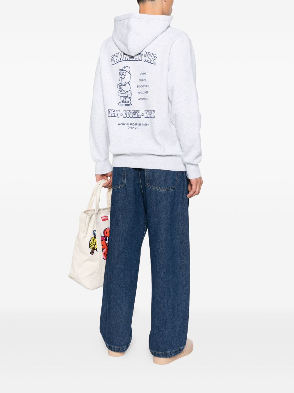 Carhartt WIP Hooded Heart II Hartt Sweat Light Grey-thumbmail-4