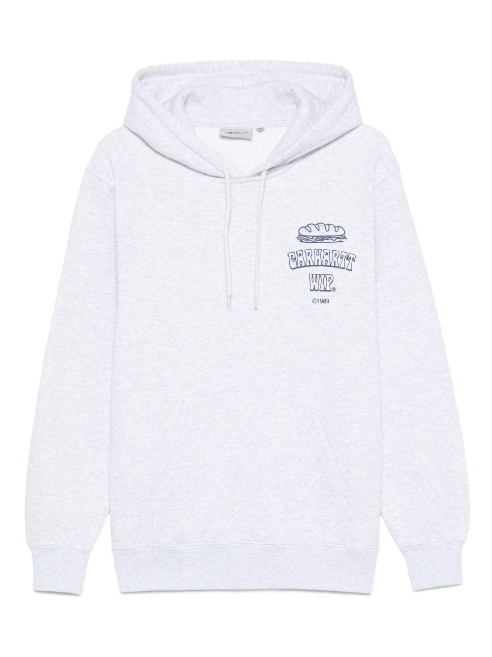 Carhartt WIP Hooded Sandwich Sweatshirt Ash Heather/Blue Hoodies Carhartt Wip Pre
