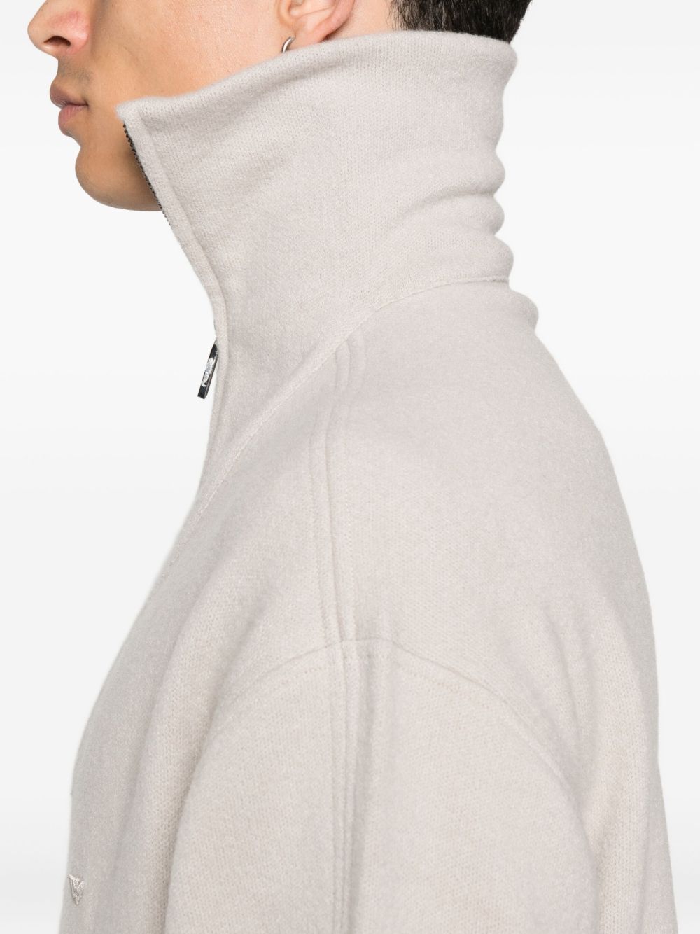 Emporio Armani Half-zip wool sweater-4