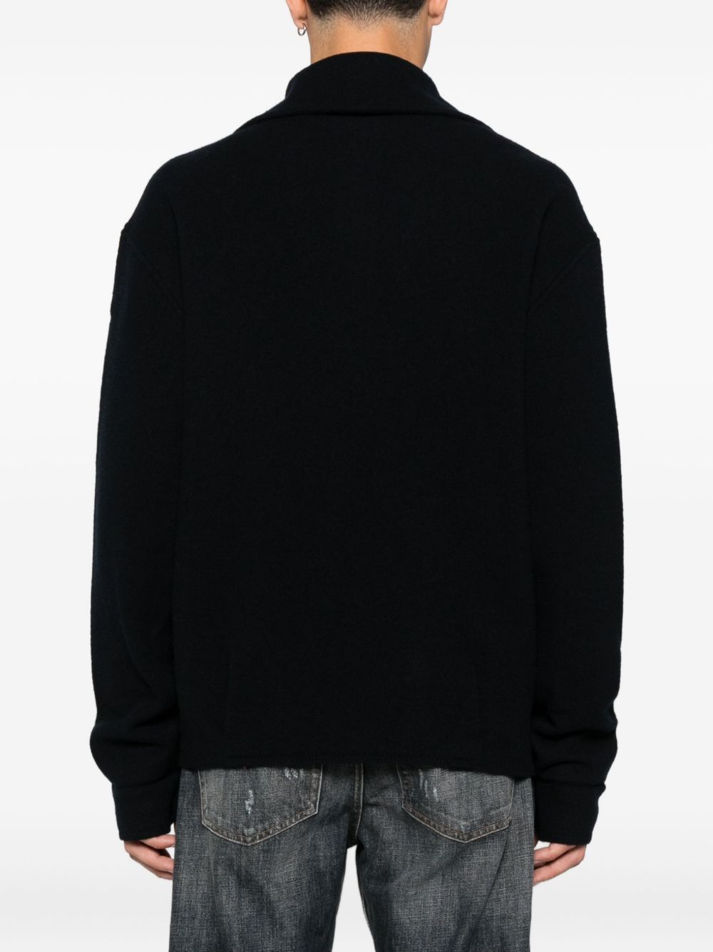 Emporio Armani Half-zip wool sweater Topwear Emporio Armani