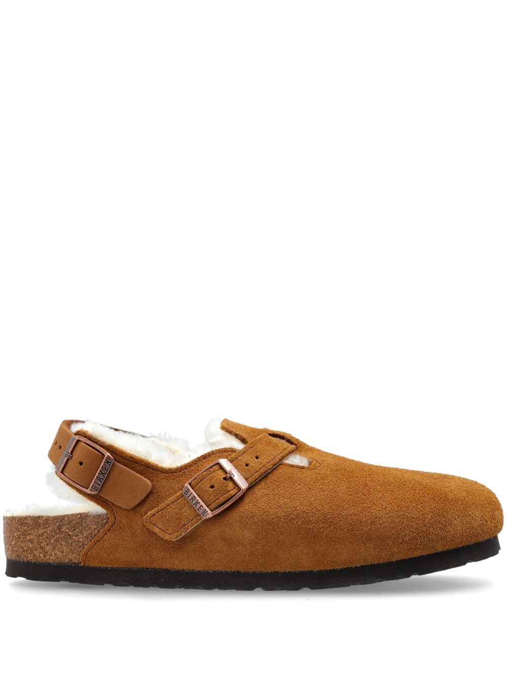 Birkenstock Tokio Shearling Suede Leather Cognac-thumbmail-1