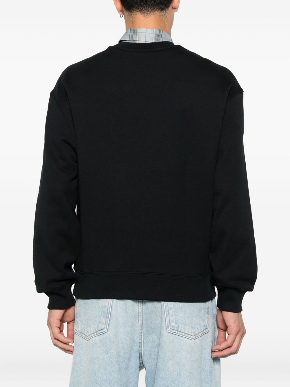 Maison Kitsuné Fox-embroidered cotton sweatshirt-3