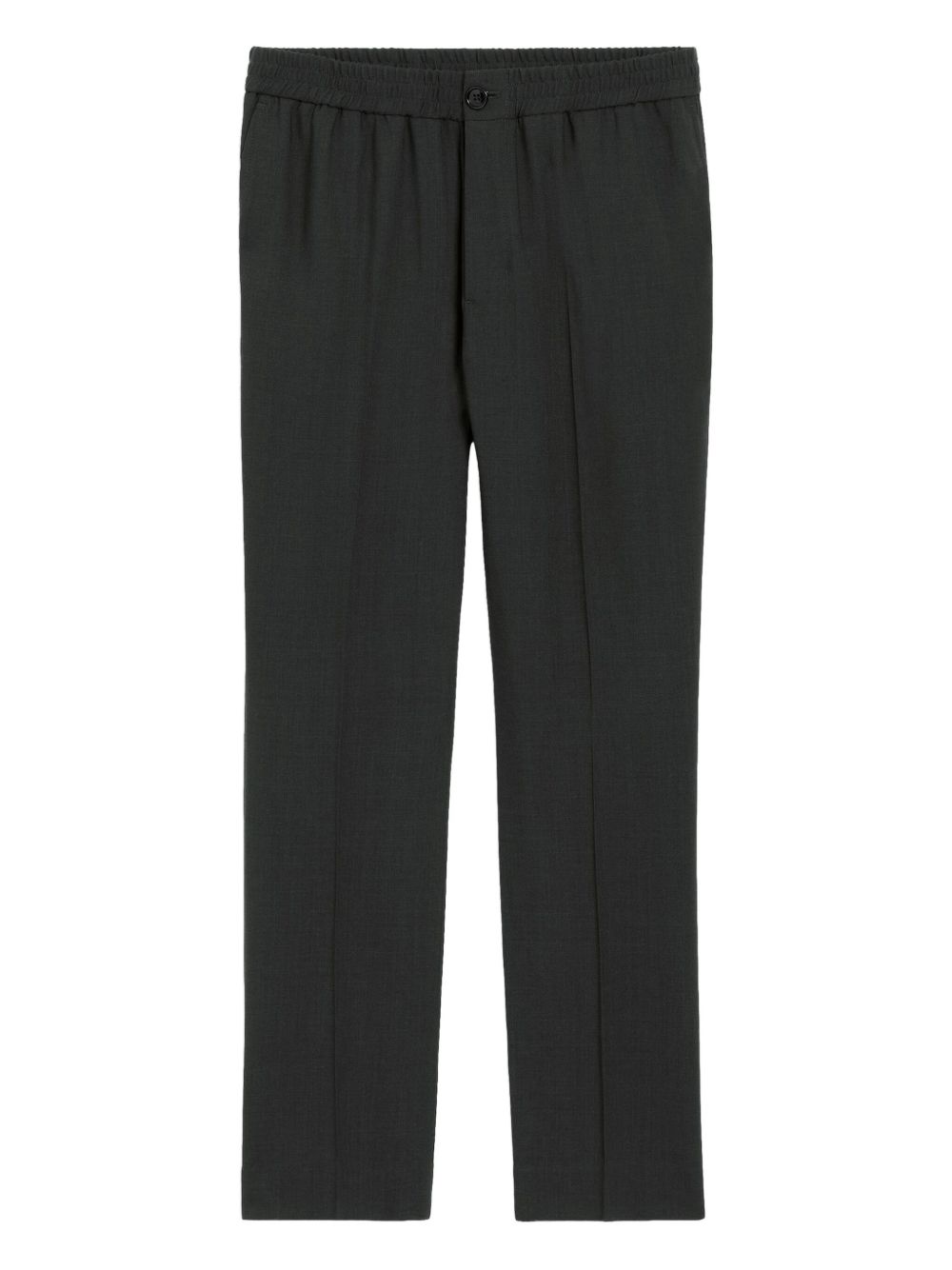 AMI Paris Elasticated Waist Trousers Wollen Pantalon Zwart Trousers Ami Paris