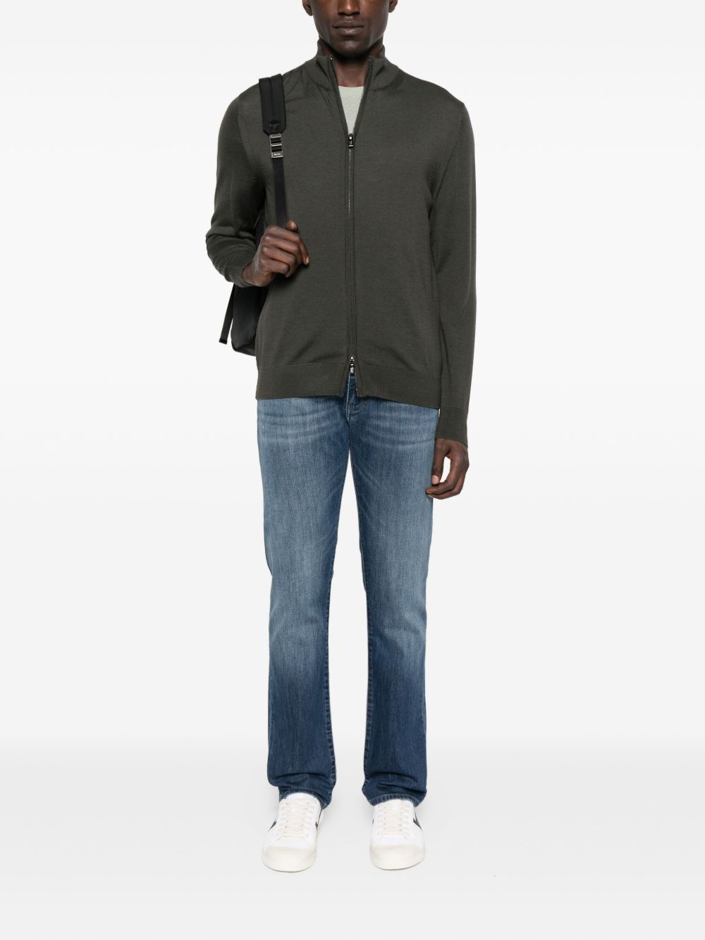 Emporio Armani Zip-up sweater-4