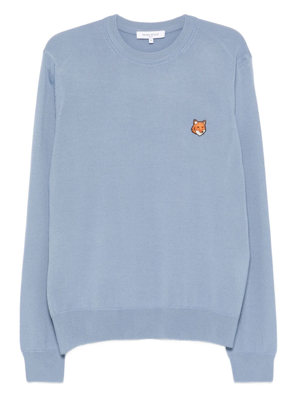 Maison Kitsuné Bold Fox Head Patch Regular Jumper Light Blue