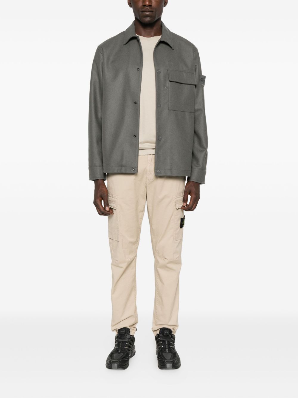 Stone Island Cotton cargo trousers-4