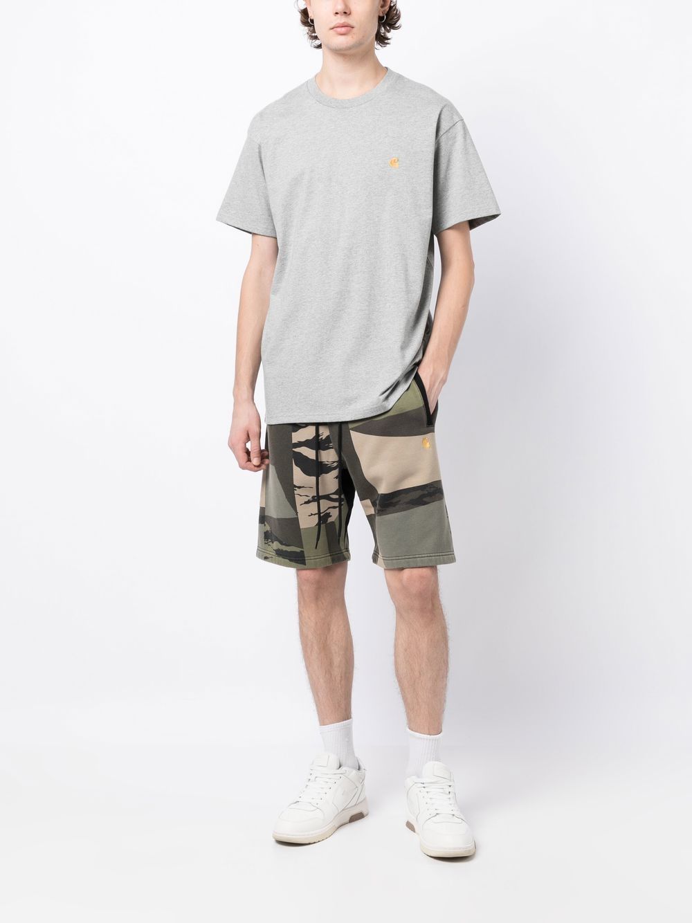 Carhartt WIP S/S Chase T-Shirt Grey Heather Gold-thumbmail-4