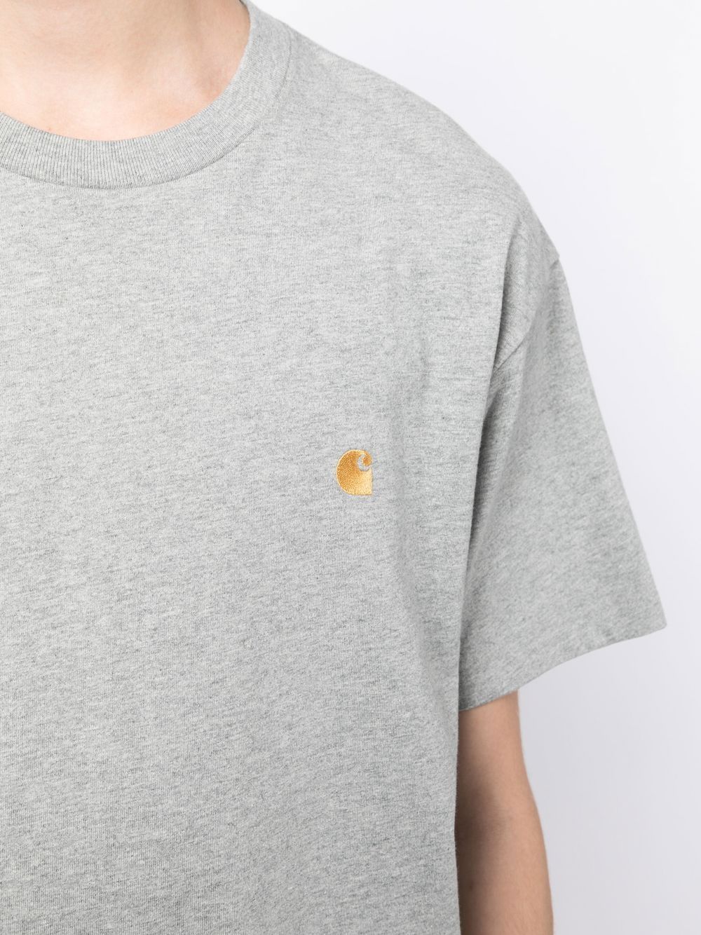 Carhartt WIP S/S Chase T-Shirt Grey Heather Gold-thumbmail-5