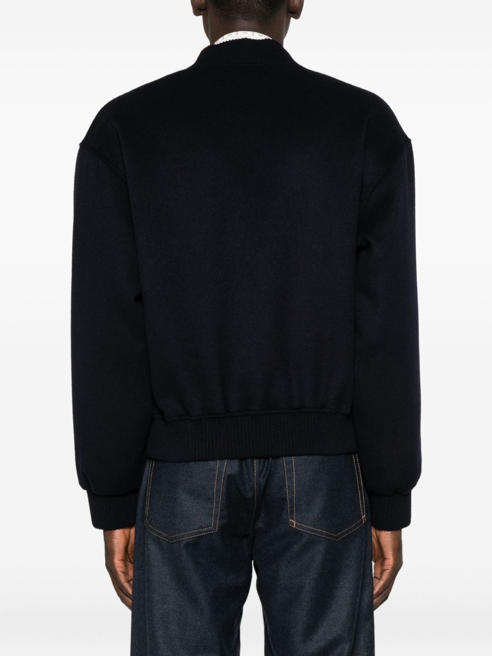 Emporio Armani Zip-front bomber jacket-5