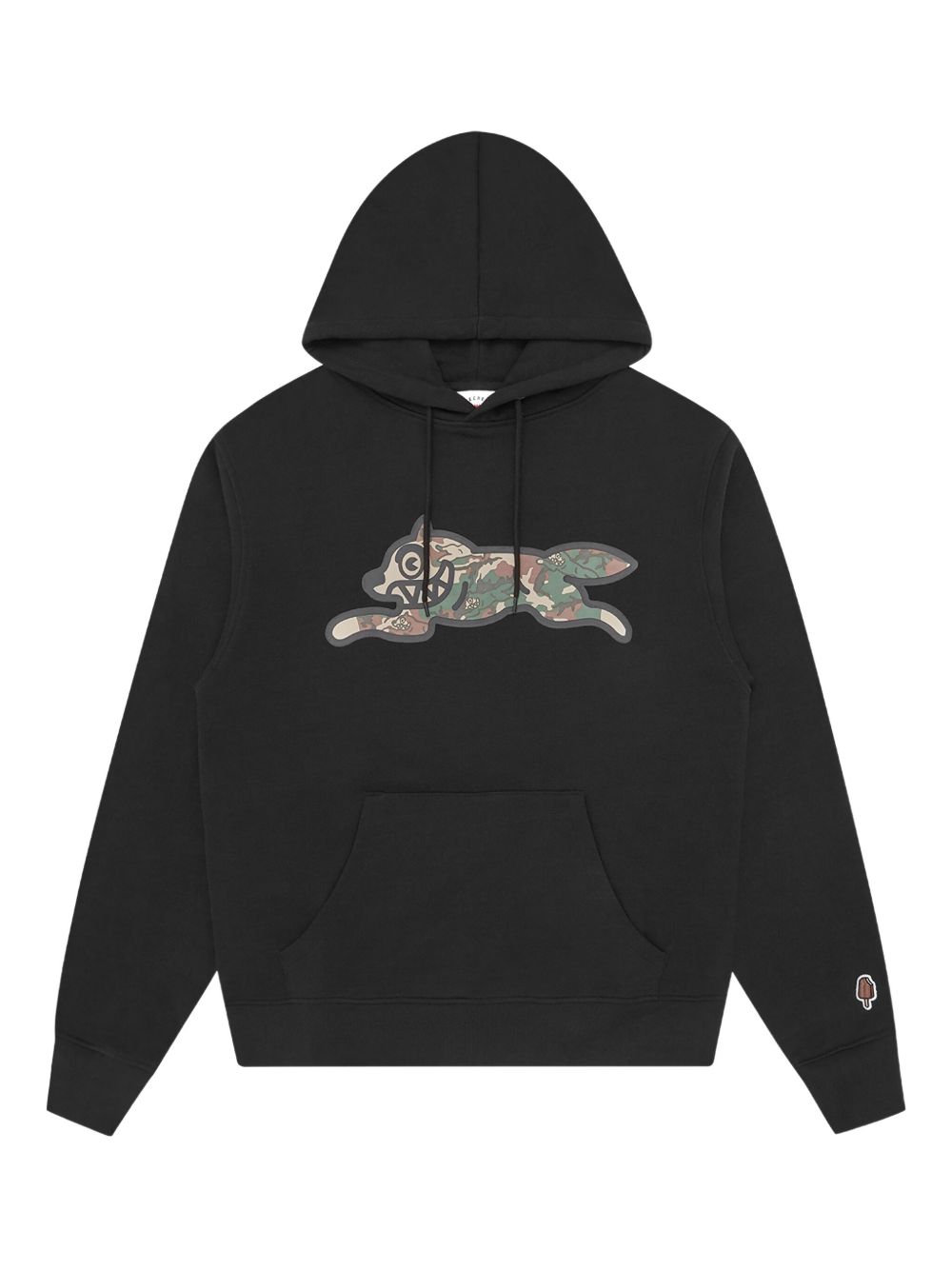 ICECREAM Woodland Camo Running Dog Hoodie Zwart-thumbmail-1