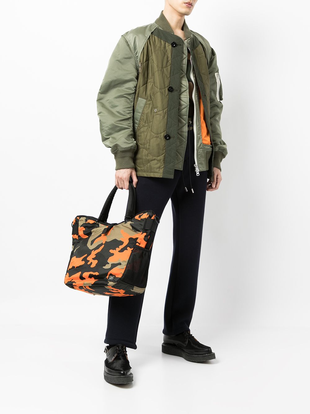 Porter Camouflage large tote bag-4
