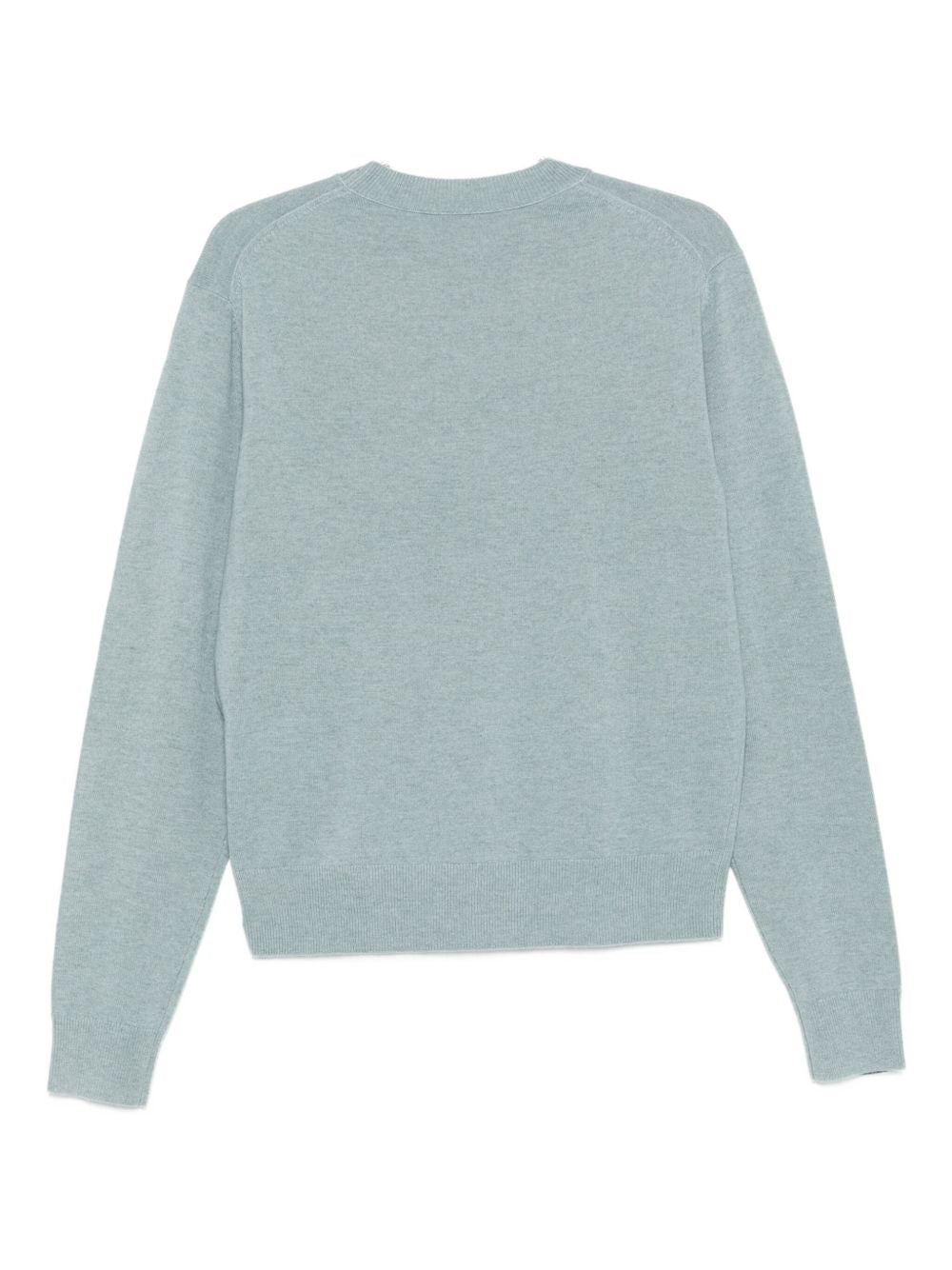 Acne Studios Nalon Face Wool Crewneck Sweater Clear Blue-thumbmail-3