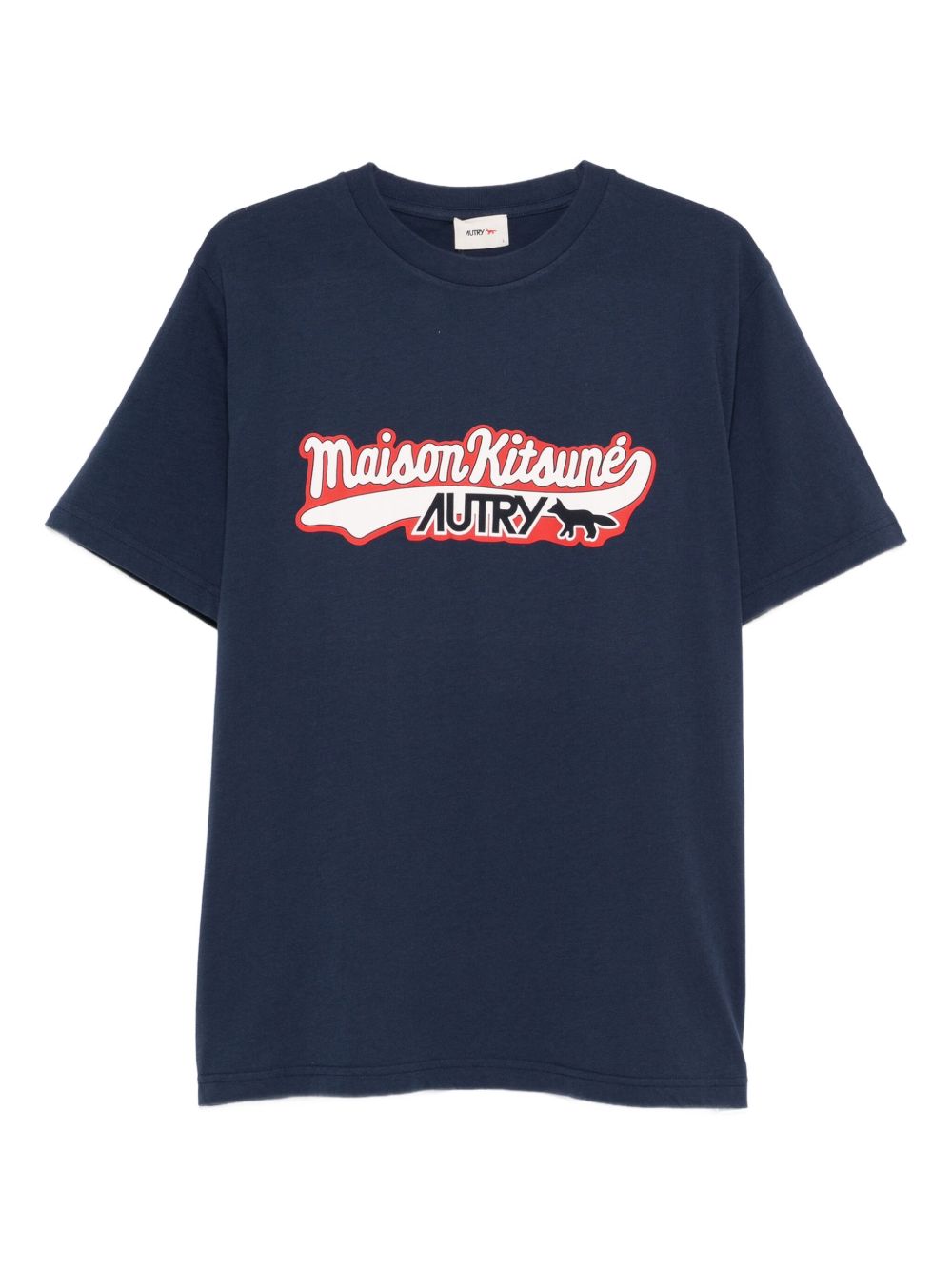 Maison Kitsuné x Autry Varsity Tee-Shirt Navy