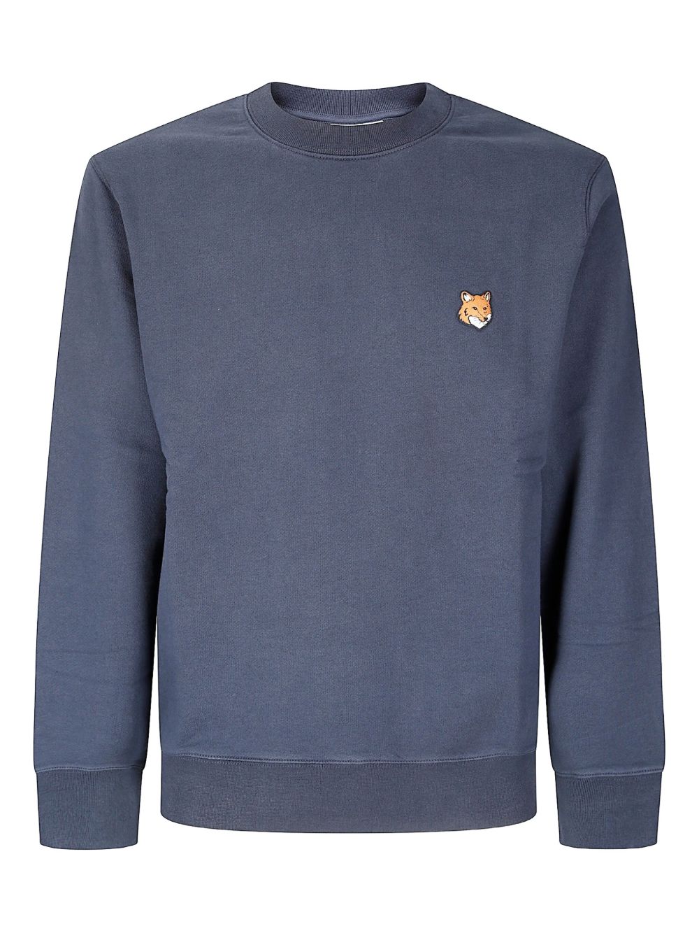 Maison Kitsuné Bold Fox Head Patch Comfort Sweatshirt Blue