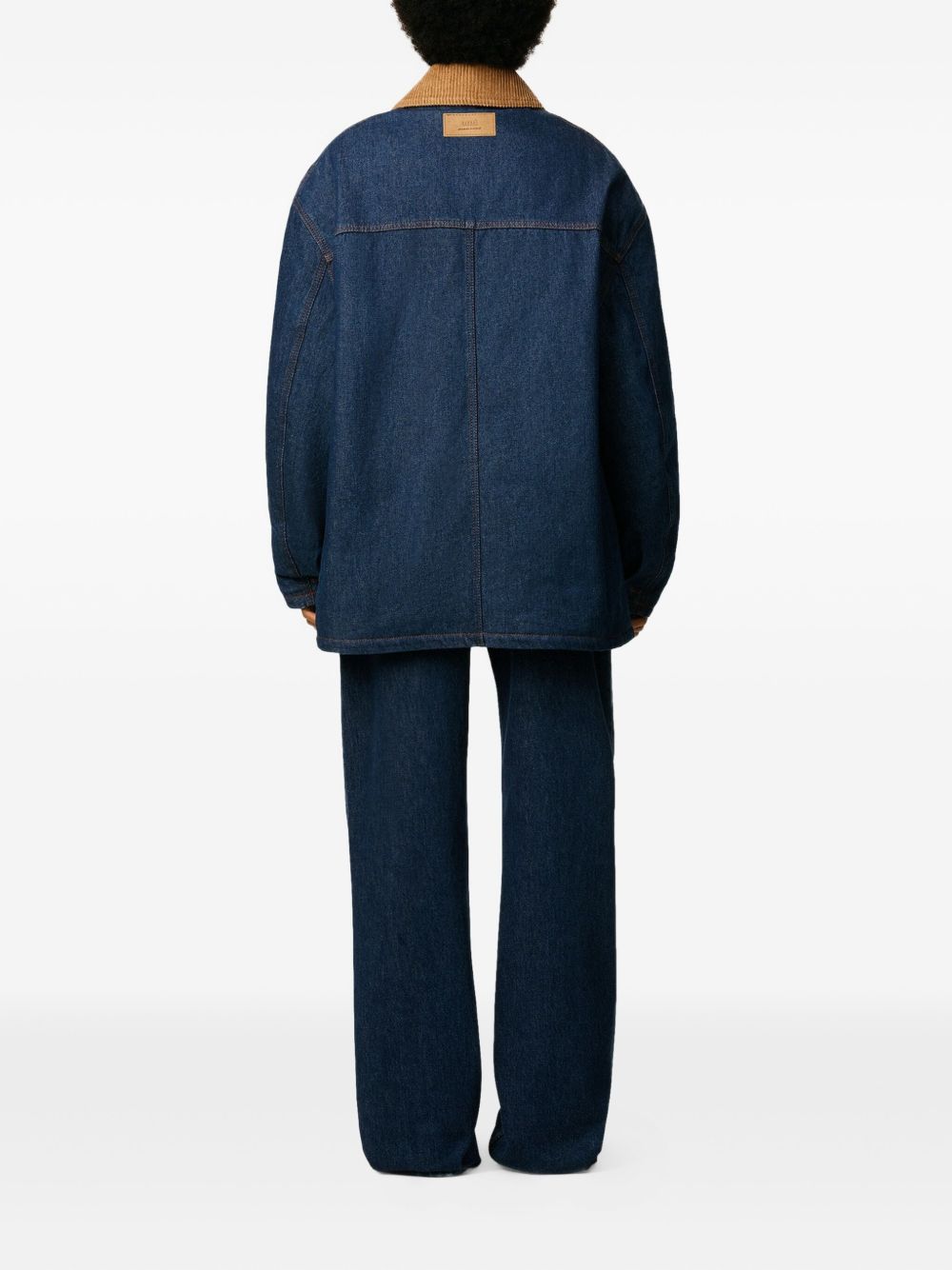 Ami Paris Worker Denim Jacket Blue-thumbmail-3