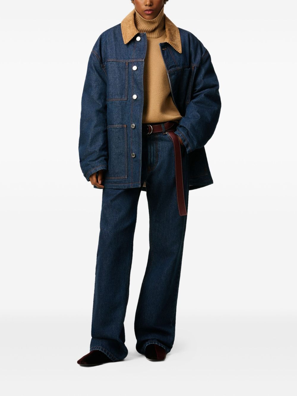 Ami Paris Worker Denim Jacket Blue-thumbmail-4