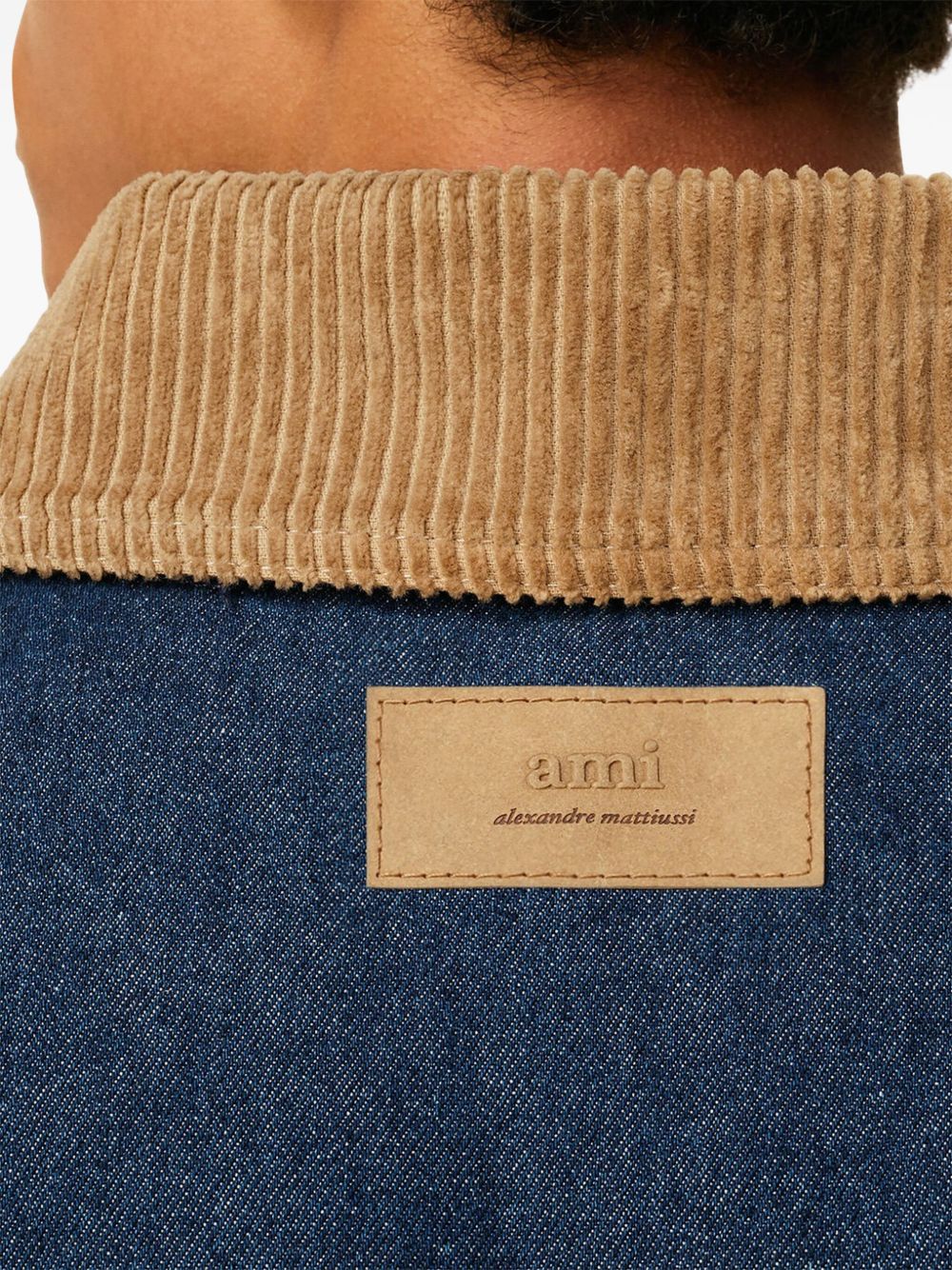 Ami Paris Worker Denim Jacket Blue-thumbmail-7