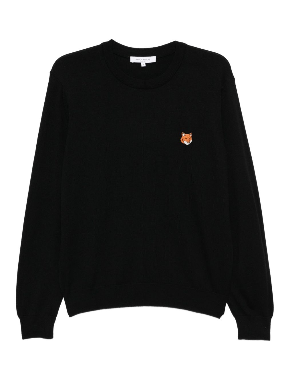 Maison Kitsuné Bold Fox Head Patch Regular Jumper Black