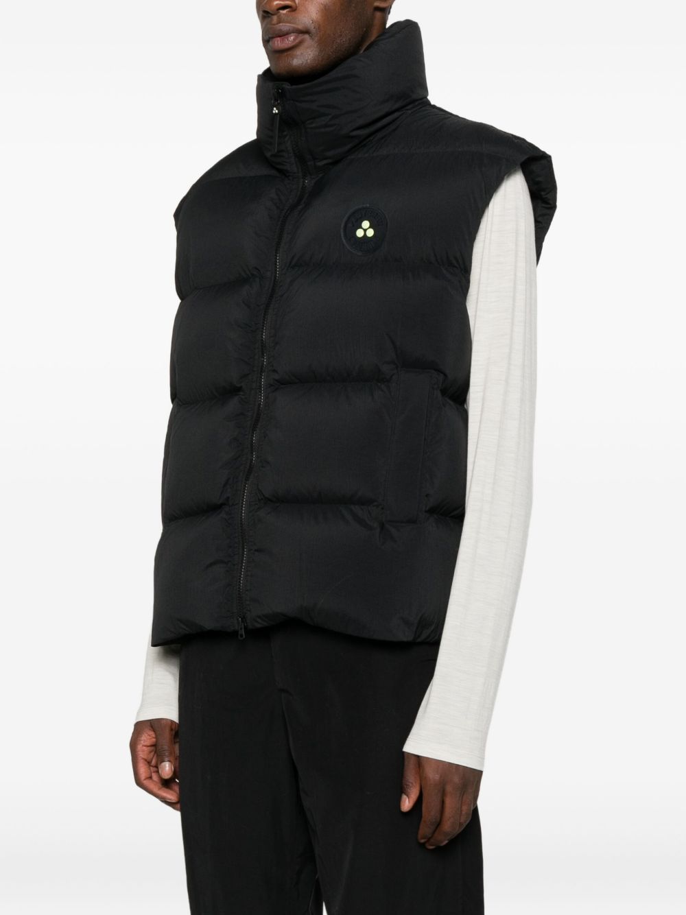 Peuterey Plurals x Tony Effe Icon On Puffer Vest Black-thumbmail-2