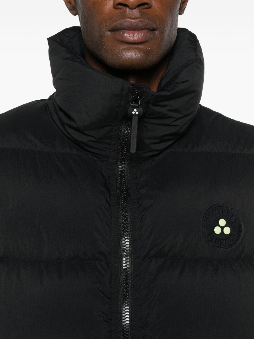 Peuterey Plurals x Tony Effe Icon On Puffer Vest Black-thumbmail-5