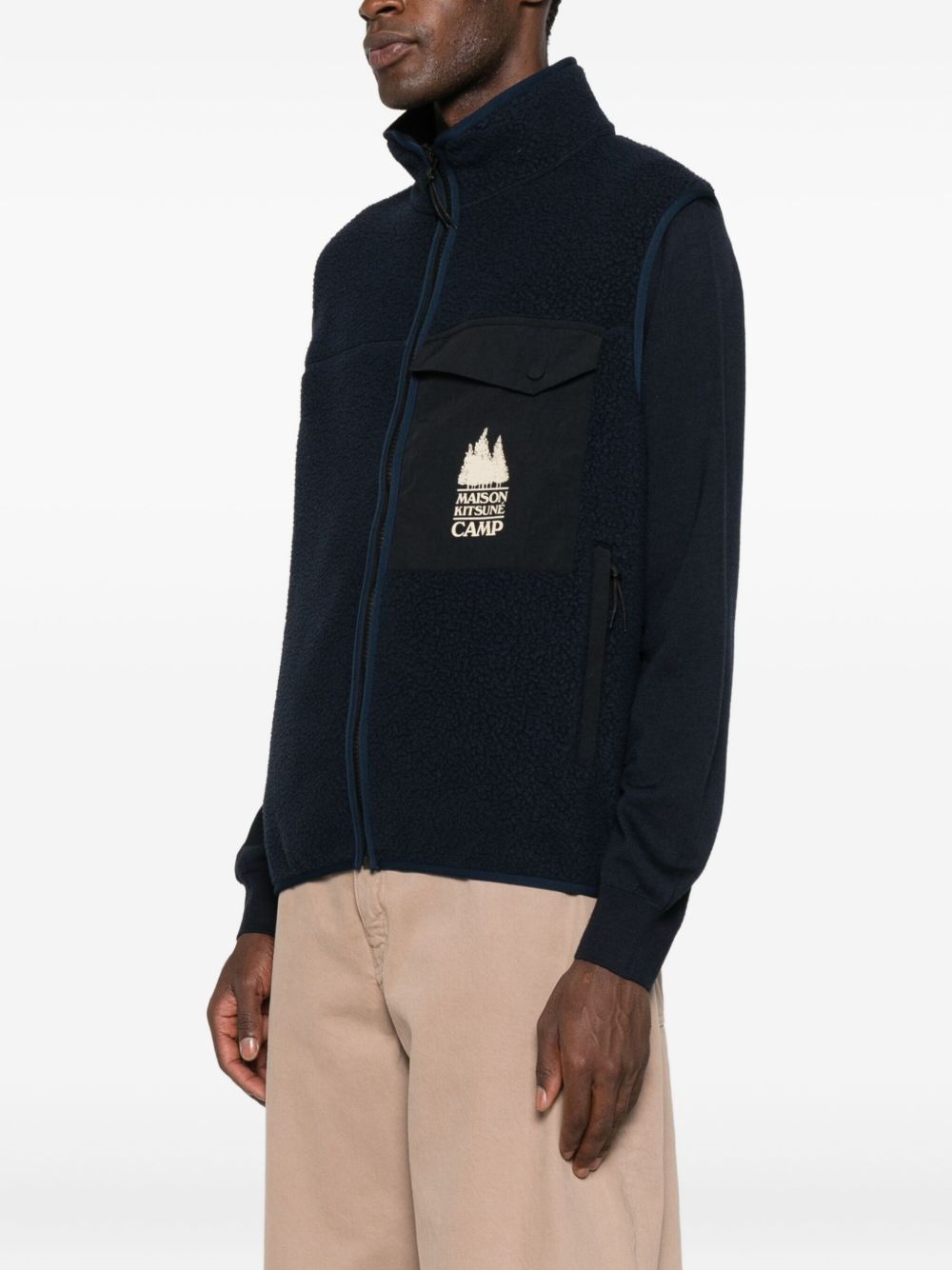 Maison Kitsuné Fleece zipped vest