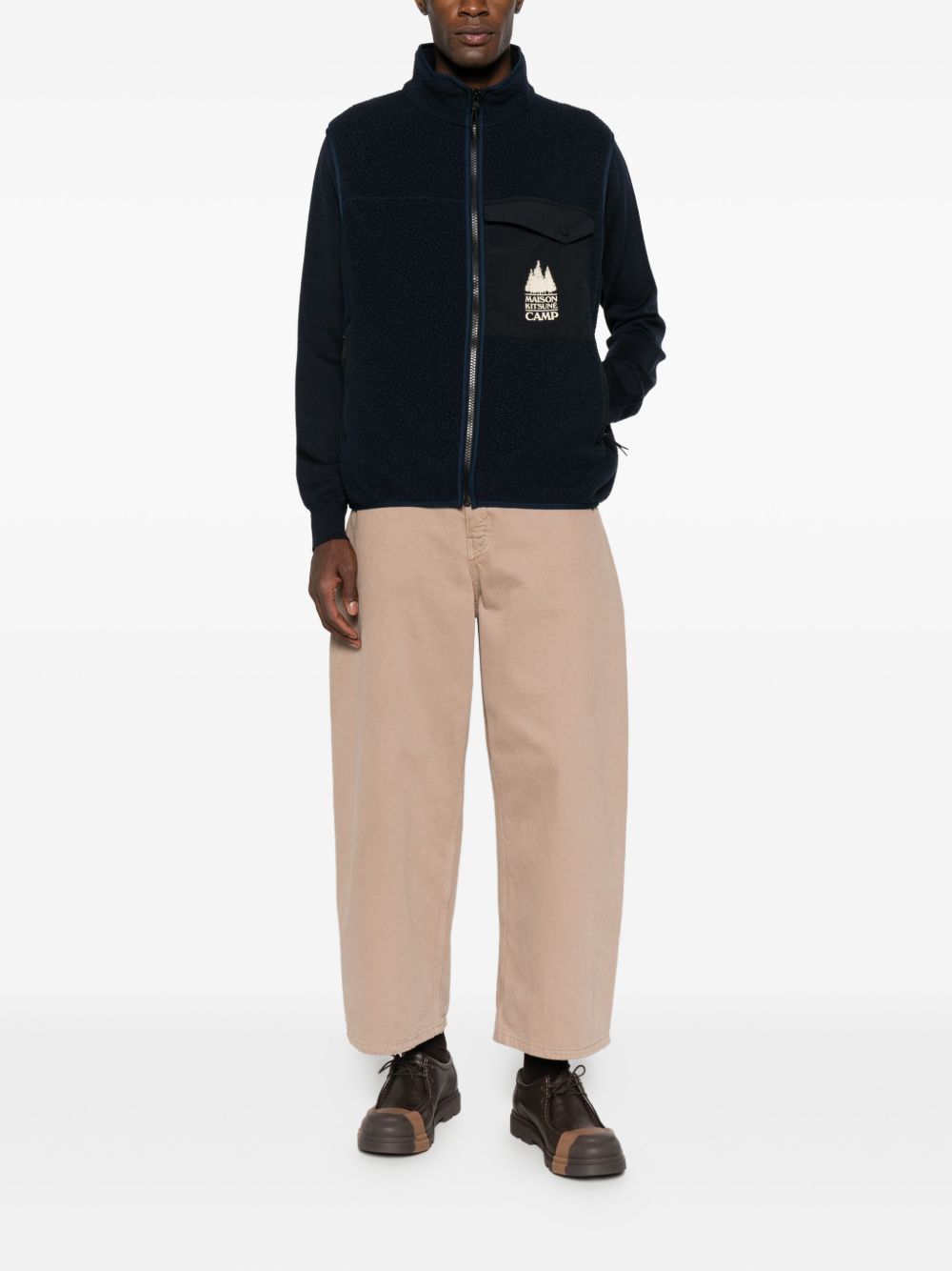 Maison Kitsuné Fleece zipped vest-3