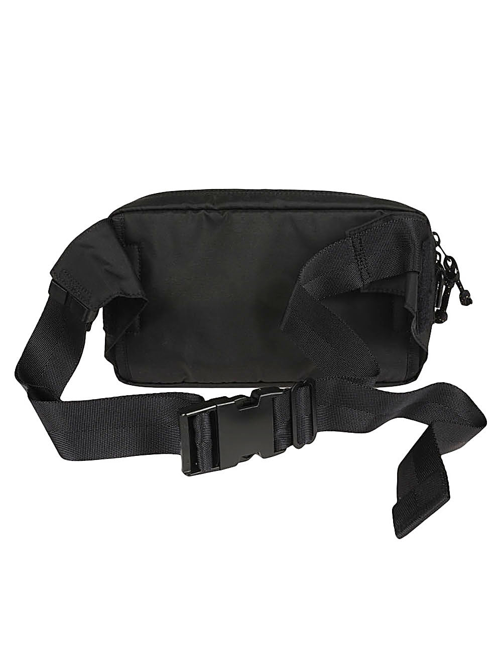 Porter Force 2Way Waist Bag In Black Nylon Twill