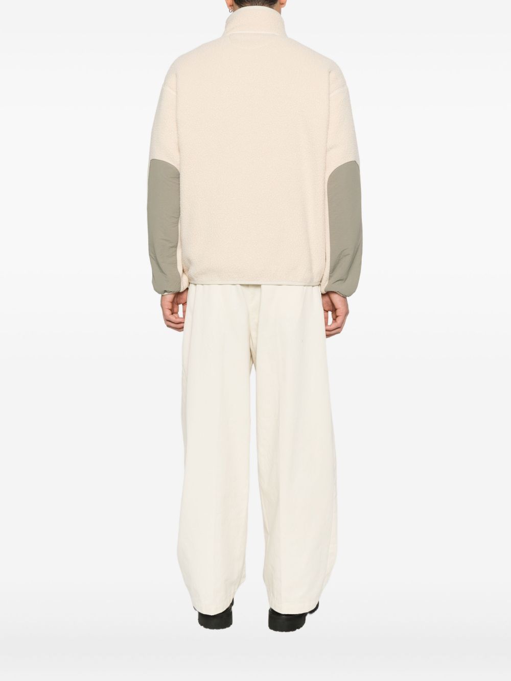 Maison Kitsuné Casual Fleece Jack Lichtbeige Polyester Jackets Maison Kitsuné