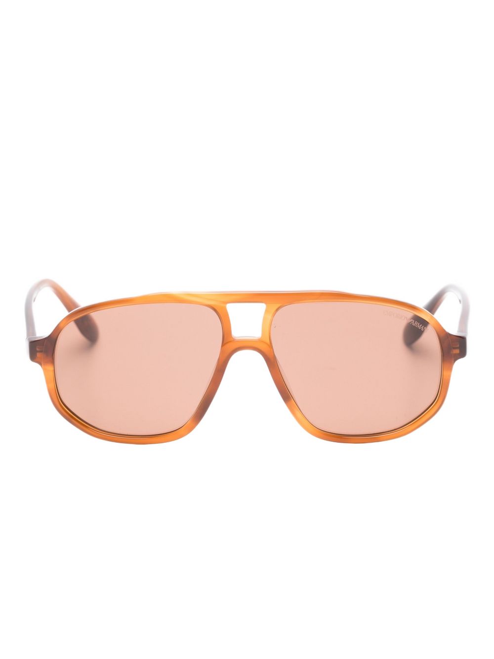 Emporio Armani EA4263U Men's Pilot Sunglasses Havana