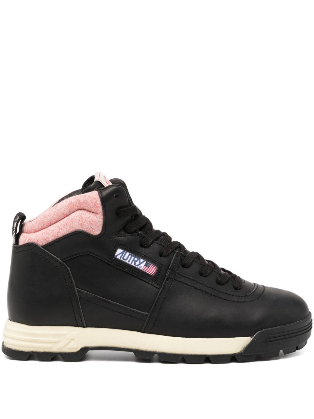 Autry Malga Mid Sneaker Black Pink