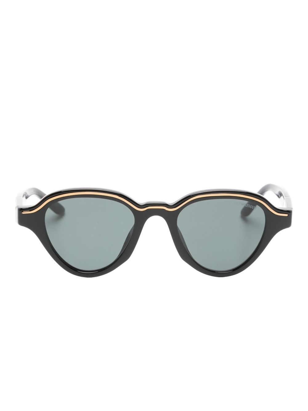 Emporio Armani EA4245U Men's Irregular-Shaped Sunglasses Black