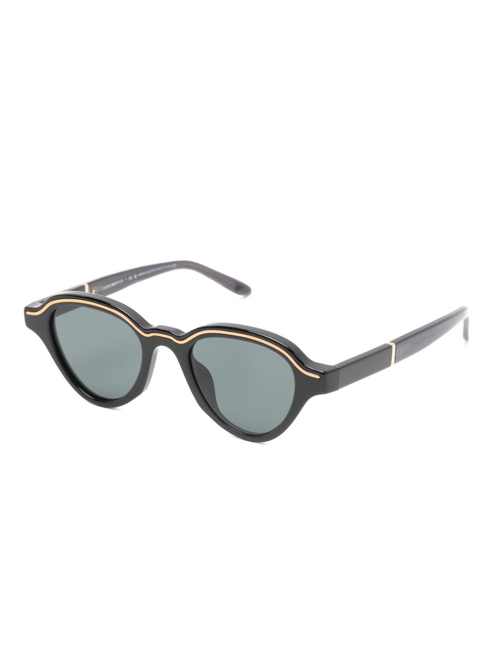 Emporio Armani EA4245U Men's Irregular-Shaped Sunglasses Black-thumbmail-3