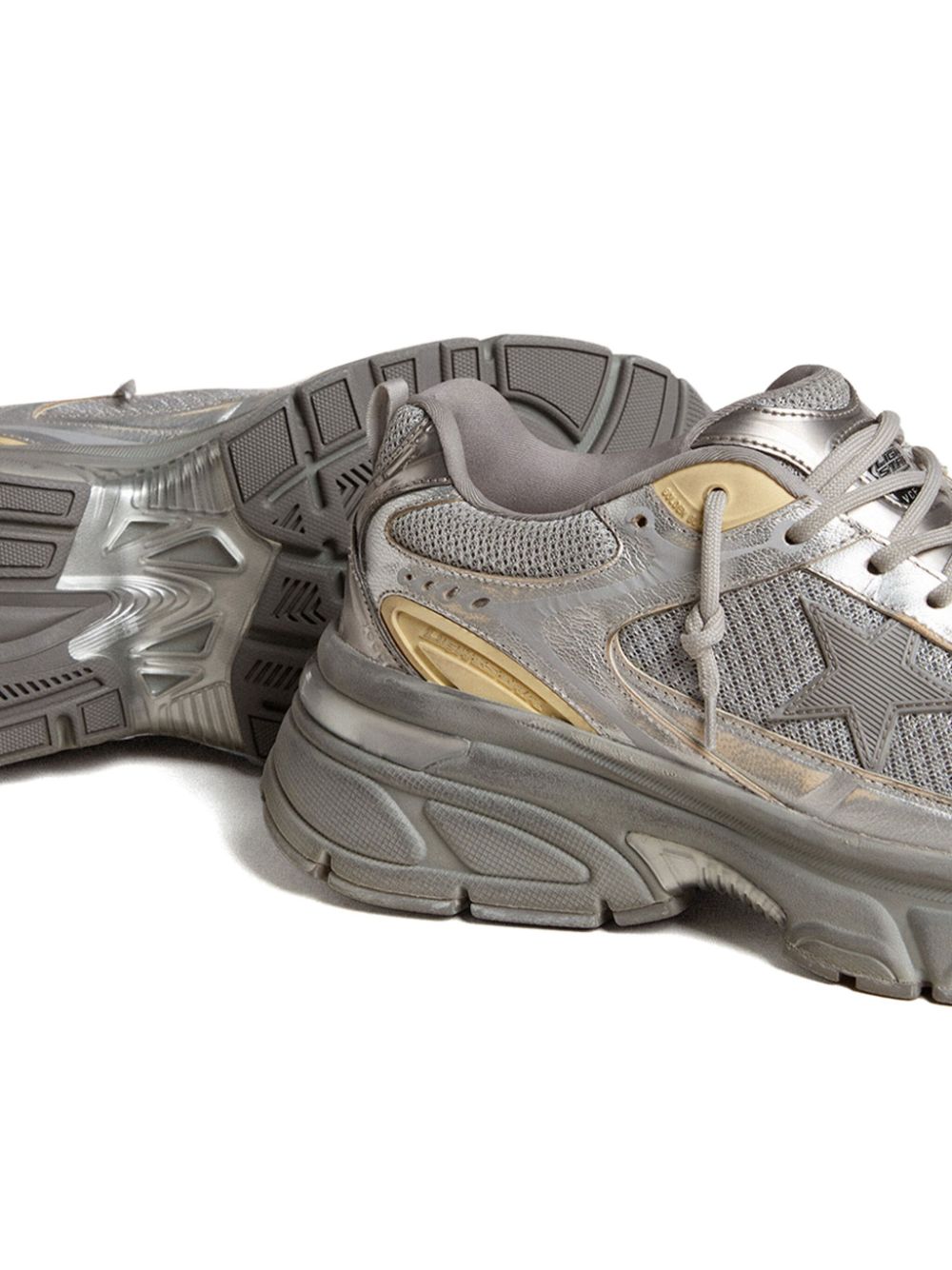 Golden Goose Stardan Sneakers White Leather Silver Glitter-thumbmail-3