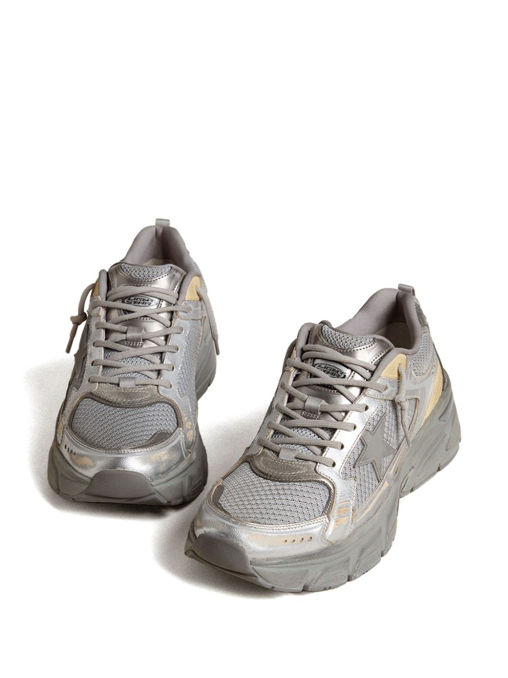Golden Goose Stardan Sneakers White Leather Silver Glitter-thumbmail-4