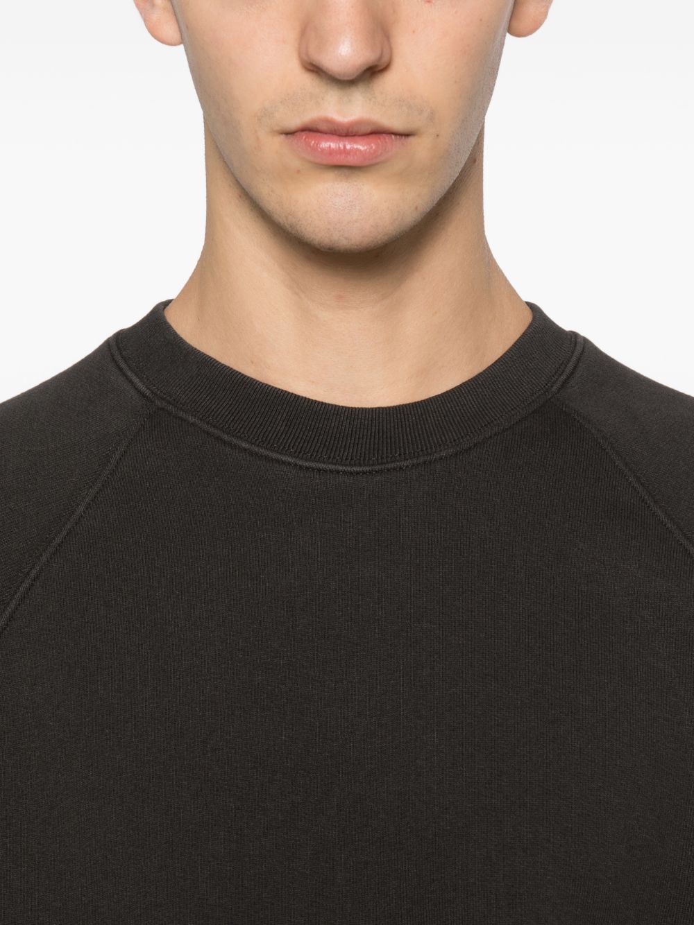 Stüssy Basic Crew Sweatshirt Black-thumbmail-2
