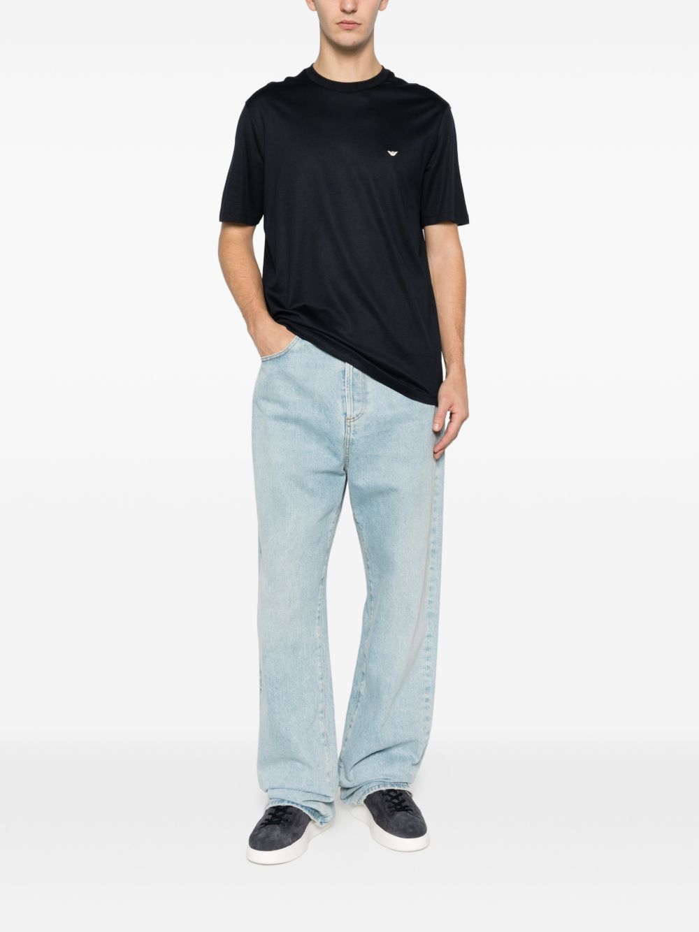 Emporio Armani T-shirts and Polos Blue-4